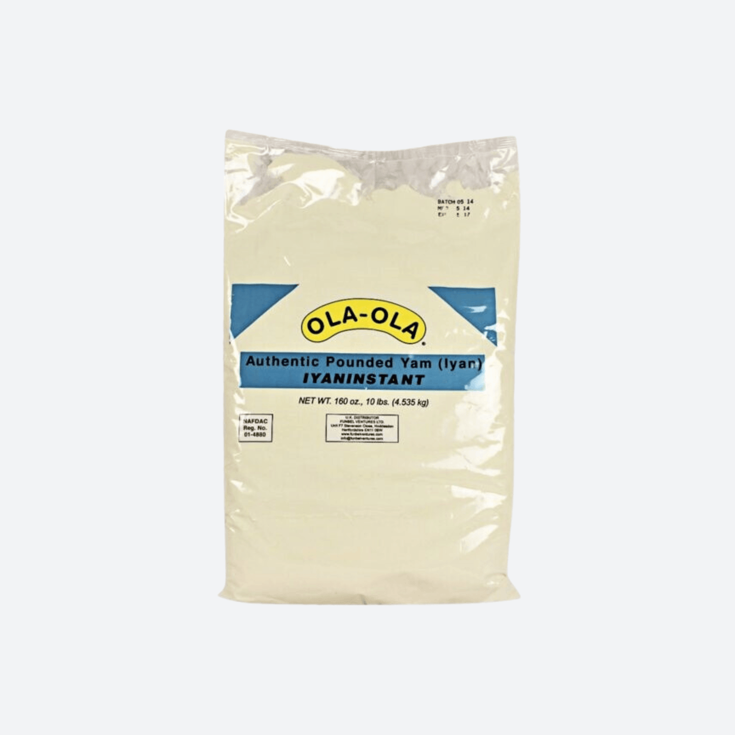 Farine d'igname pilée (Iyan) Ola Ola - 4,5 kg