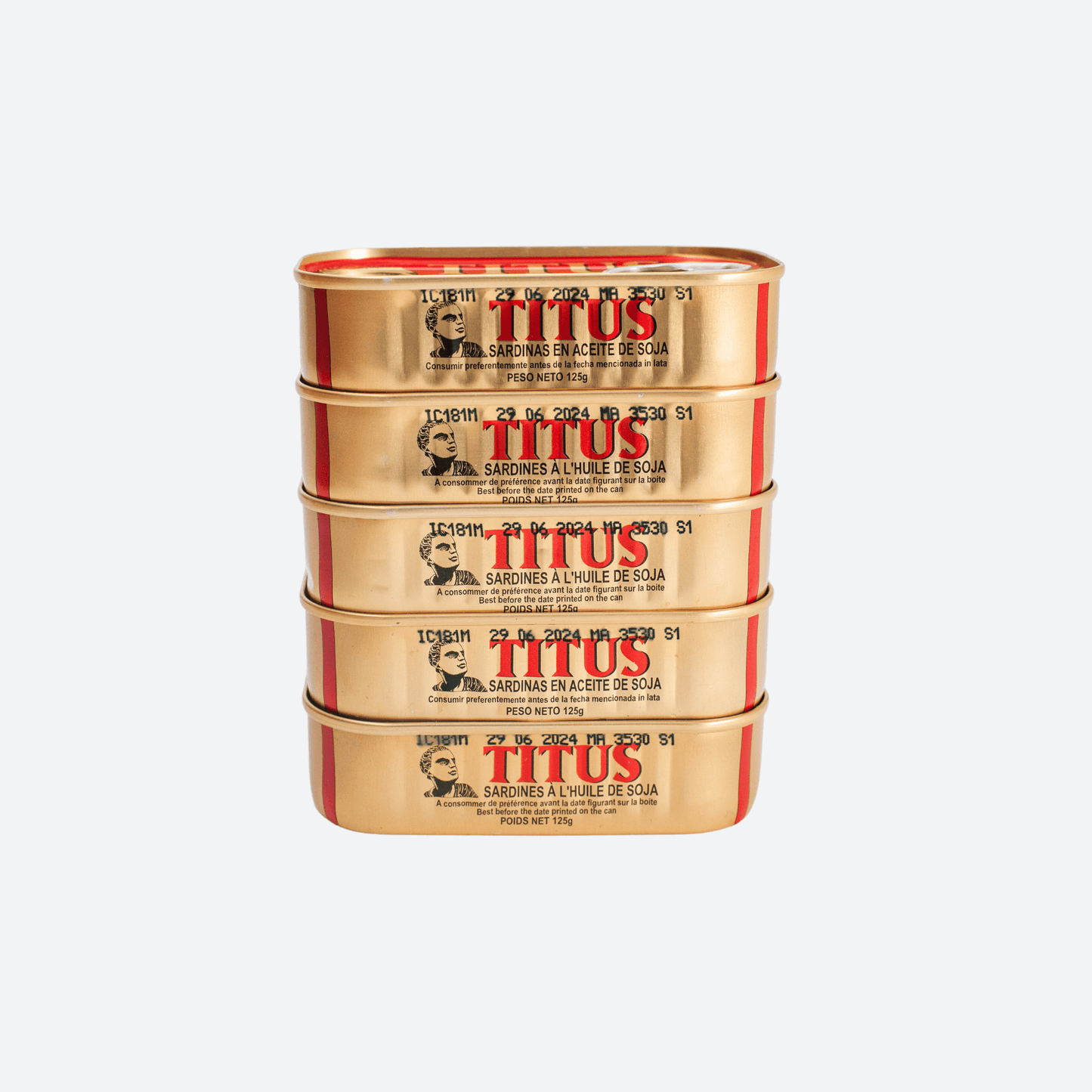 Sardines Titus - 125g (Lot de 5)