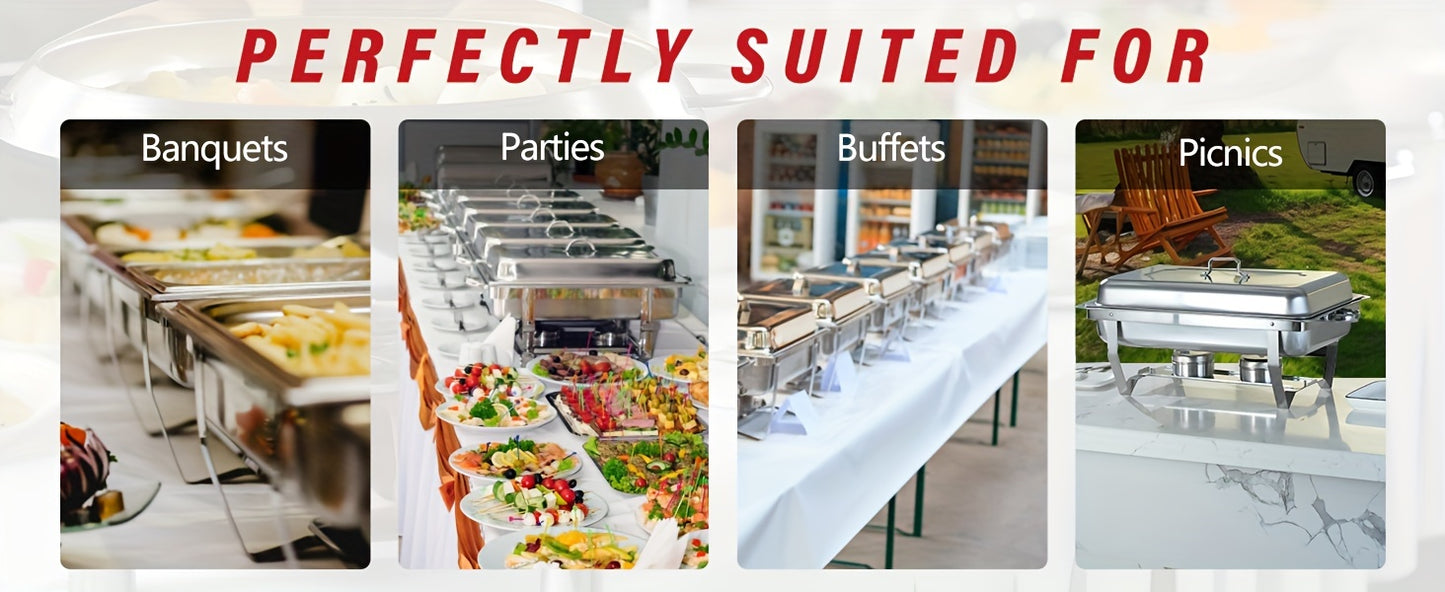 Stainless Steel Chafing Dish Set - 8QT