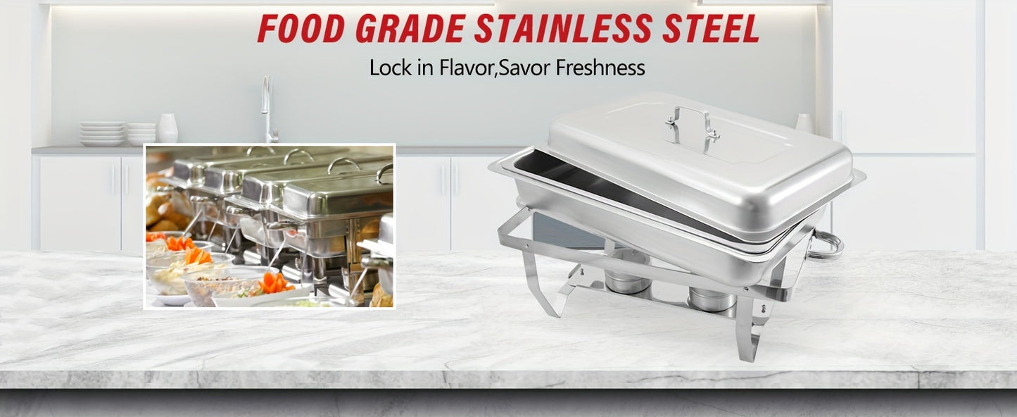 Stainless Steel Chafing Dish Set - 8QT