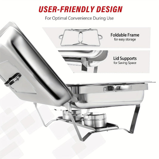 Stainless Steel Chafing Dish Set - 8QT