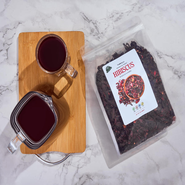 TradeBuza Dried Hibiscus Flowers - 1 lb