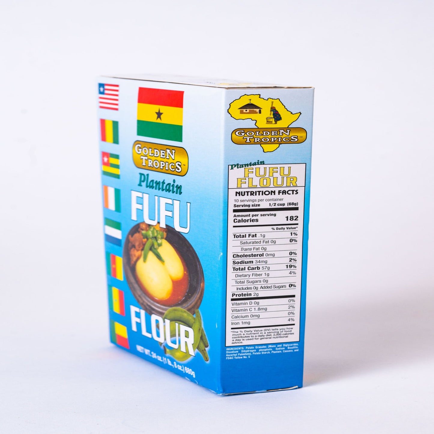 Farine de Fufu de Plantain Golden Tropics - 24 oz