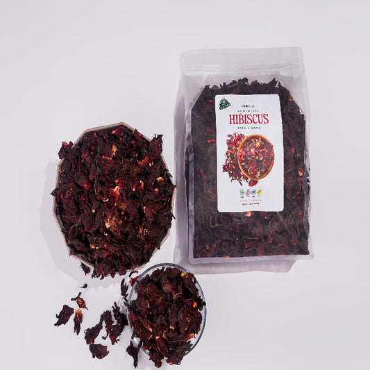 TradeBuza Dried Hibiscus Flowers - 1 lb