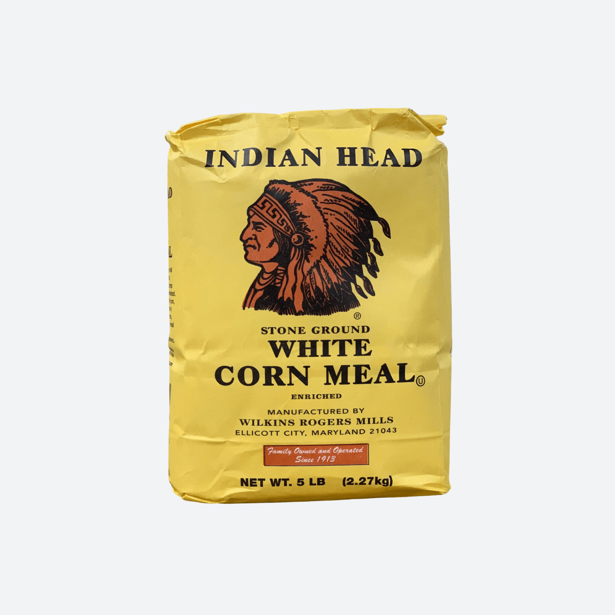 Indian Head White Corn Meal - 5lb
