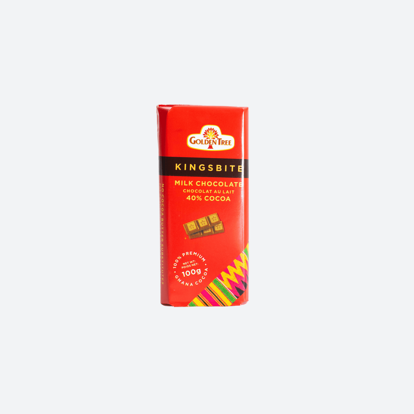 Tablette de chocolat au lait Golden Tree Kingsbite - 100g
