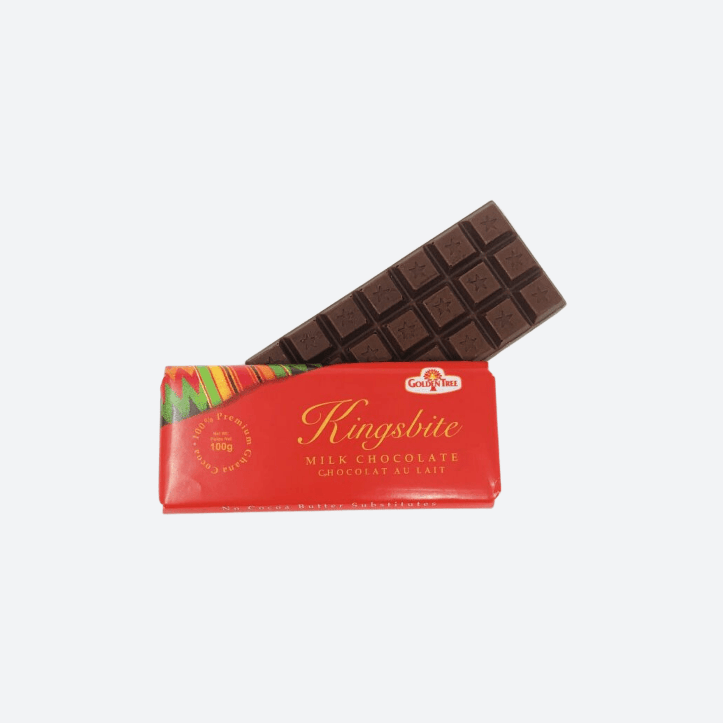 Tablette de chocolat au lait Golden Tree Kingsbite - 100g