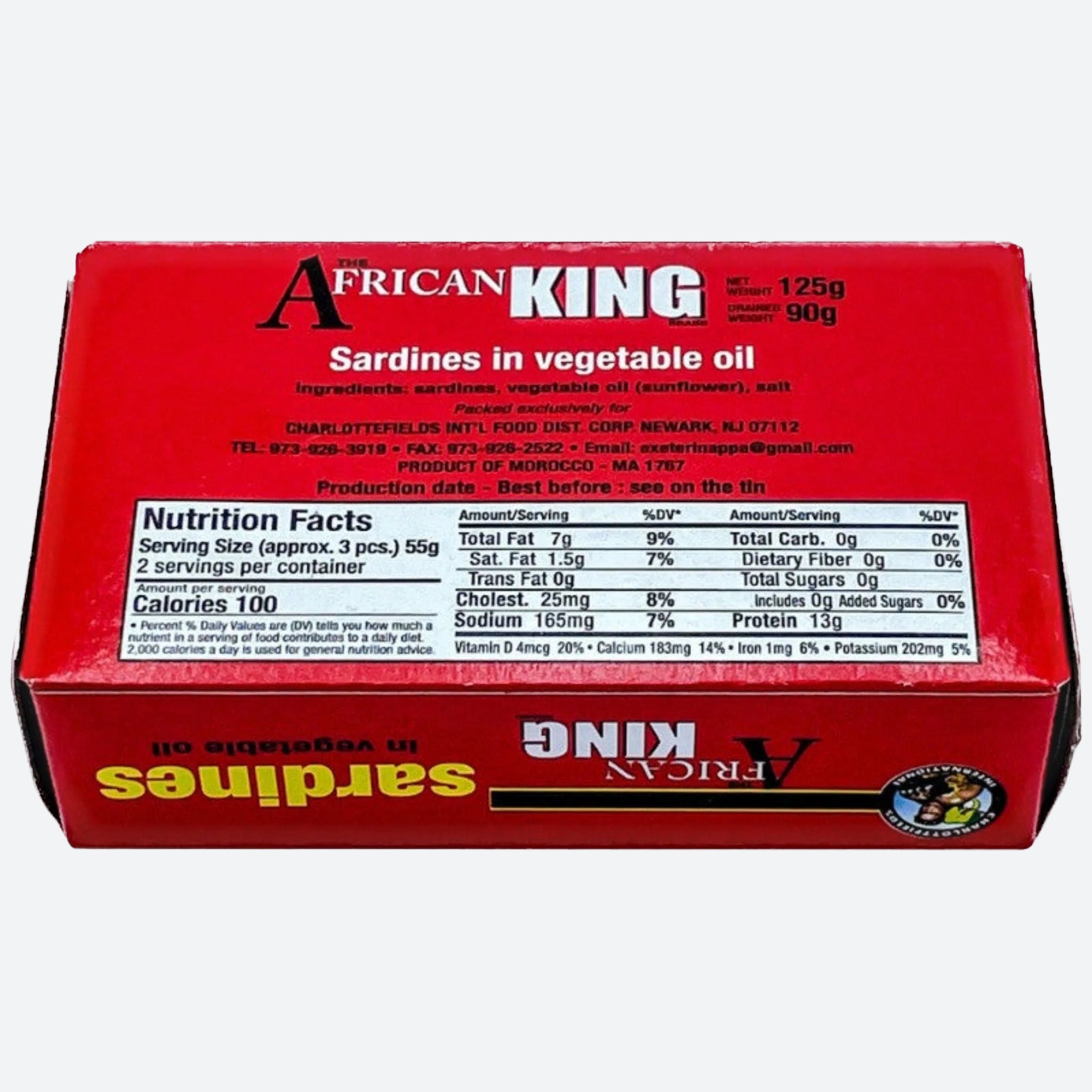 African King Sardines - 125g (4.38 oz)