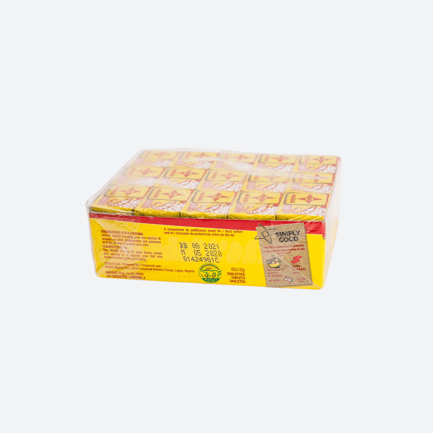 Maggi Nsumoa Crevette - Nneɛma nketenkete 60 a emu biara yɛ 10g