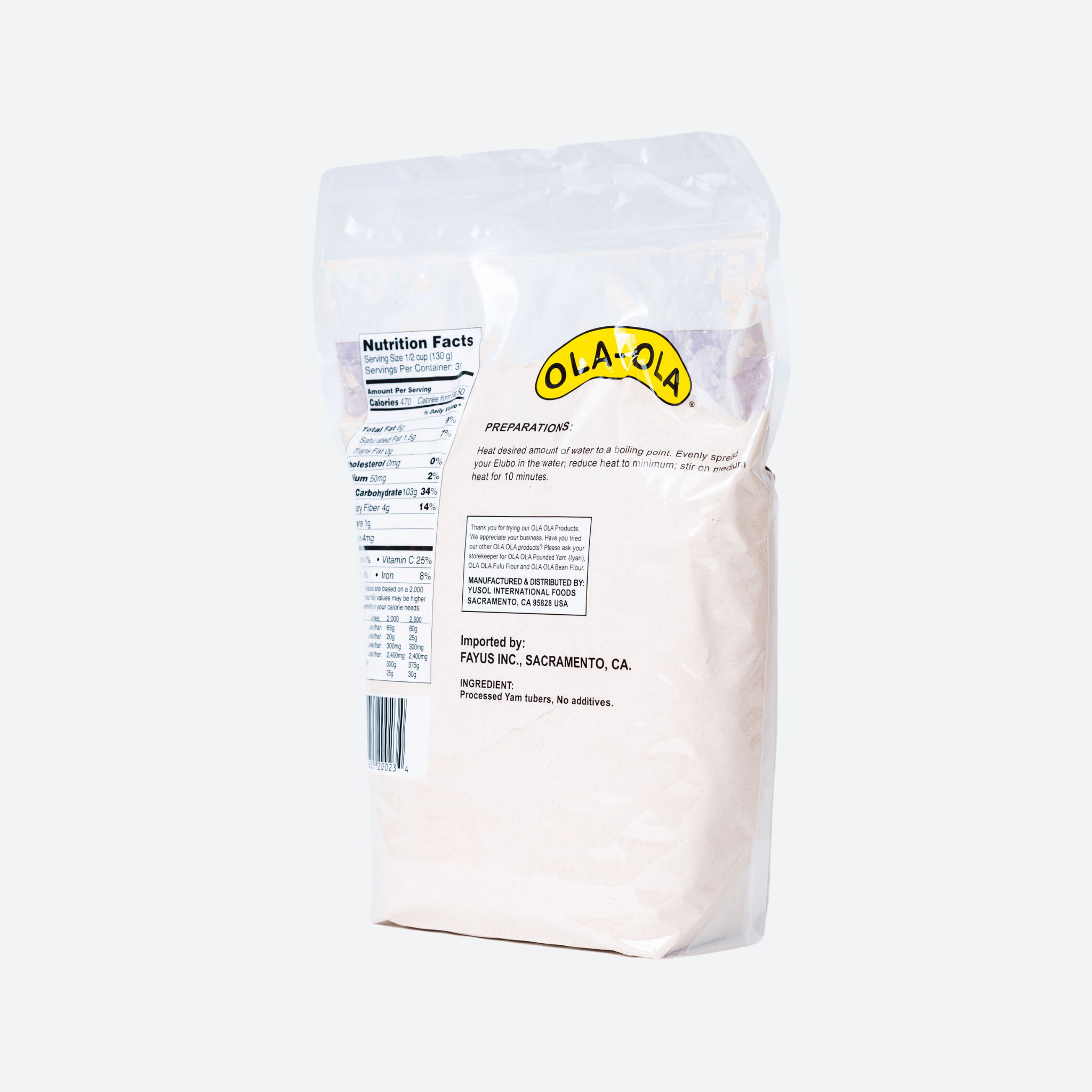 Ola Ola Elubo / Amala Flour - 10lbs