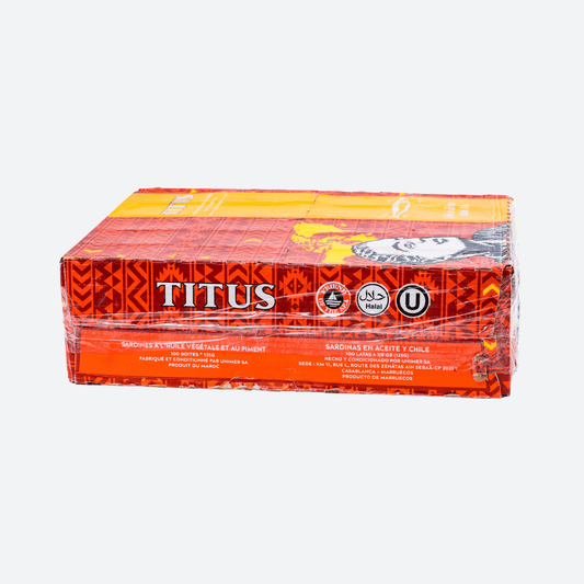 Titus Sardines Spicy - Box (Pack of 100)