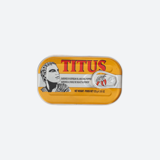 Titus Sardines (Hot) - 125g (4 3/8 oz)